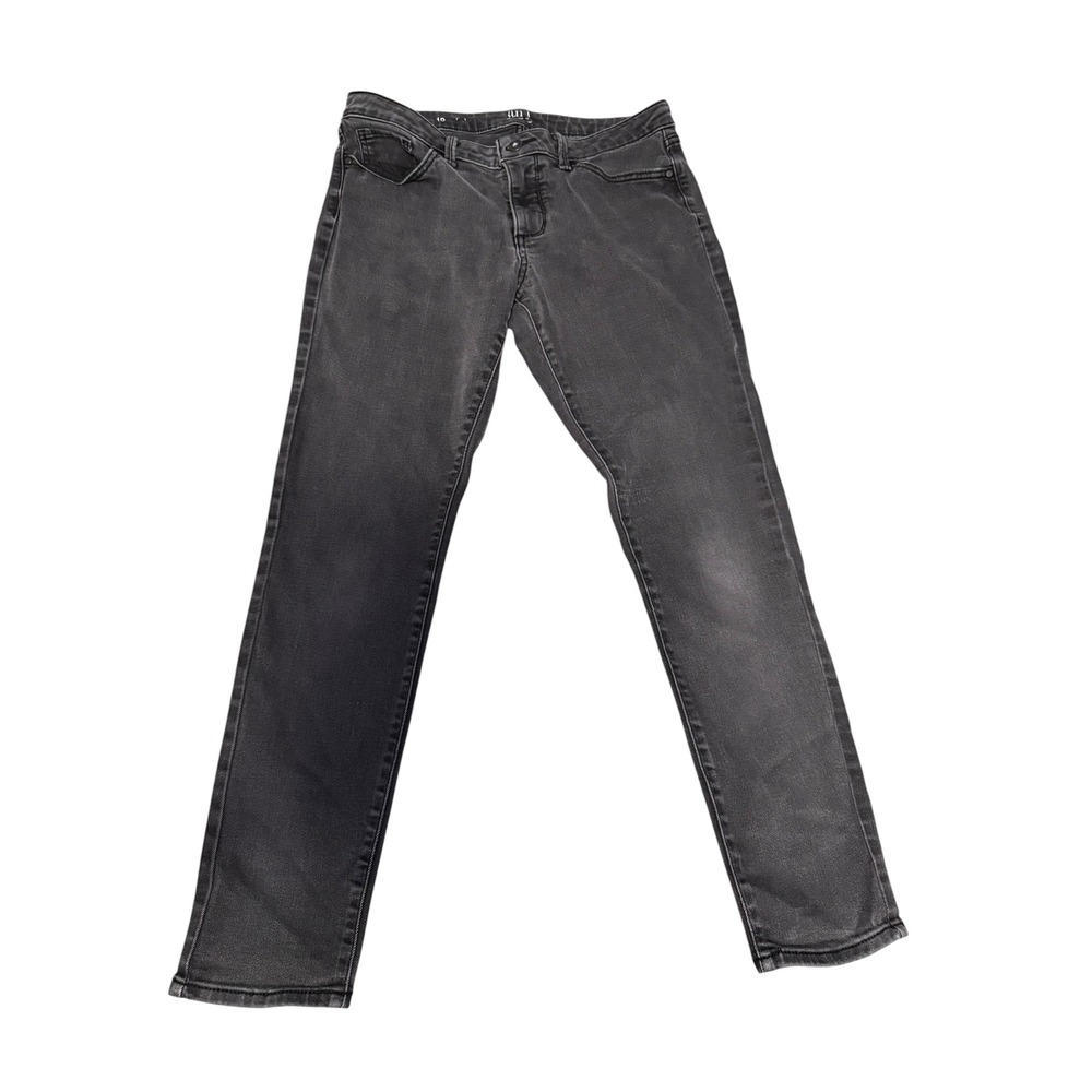 A New Approach ANA Womens Size 10 Black Skinny Jeans Mid Rise Stretch Denim